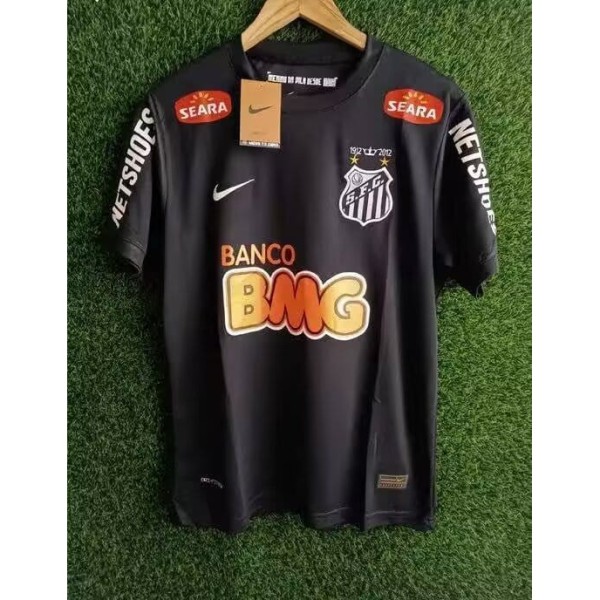 2012/13 Santos FC Away Black Retro Soccer jersey