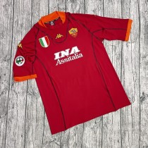 2001/02 Roma Home Red Retro Soccer jersey