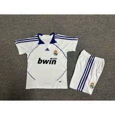 2007/08 R MAD Home White white Retro Kids Soccer jersey