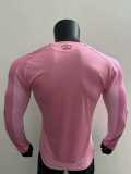 [PLAYER] 2025/26 Inter Miami Home Pink Player Long Sleeve Soccer jersey