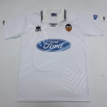 1995/96 Valencia Home White Retro Soccer jersey