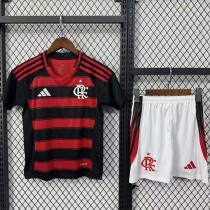 2025/26 Flamengo Home Fans Kids Soccer jersey