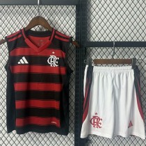 2025/26 Flamengo Home Fans Kids Soccer jersey