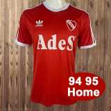 1994/95 Independiente Home Red Retro Soccer jersey