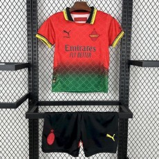2024/25 ACM 4RD Red Goalkeeper Fans Kids Soccer jersey