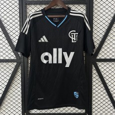 2025/26 Charlotte FC Away Black Fans Soccer jersey