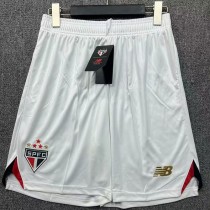 2025/26 Sao Paulo FC Home White Fans Soccer Shorts