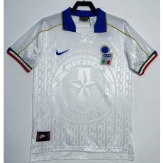 1995 Italy Away White Retro Soccer jersey
