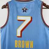2025/26 Brown #7 All-Star Blue NBA Jerseys