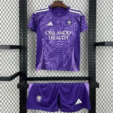 2025/26 Orlando City Home Purple Fans Kids Soccer jersey