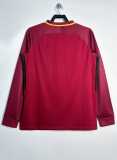 2017/18 Roma Home Red Retro Long Sleeve Soccer jersey