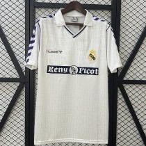 1989/90 R MAD Home White Retro Soccer jersey