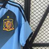 2012 Spain Away Blue Fans Soccer jersey