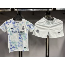 2025/26 INT Away White Fans Kids Soccer jersey