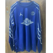 2024/25 PSG 4RD Blue AIR JORDAN Fans Long Sleeve Soccer jersey