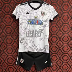 2025 Japan Special Edition one piece white kid kit Fans Kids Soccer jersey