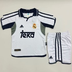2000/01 R MAD Home White Retro Kids Soccer jersey