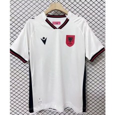 2025/26 Albania Away White Fans Soccer jersey