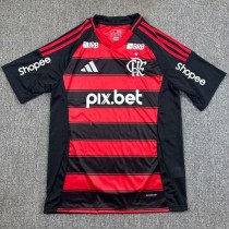 2025/26 Flamengo Home with all the Sponsor Fans Soccer jersey