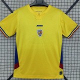 2025/26 Romania Home Fans Soccer jersey