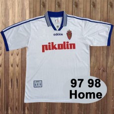 1997/98 Zaragoza Home White Retro Soccer jersey