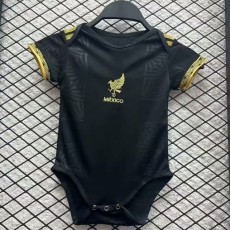 2025 Mexico Special Edition Black Gold Cup Baby Jersey