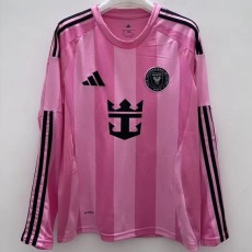 2025/26 Inter Miami Home Fans Long Sleeve Soccer jersey