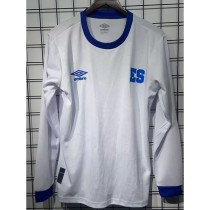 2025/26 El Salvador Away Fans Long Sleeve Soccer jersey