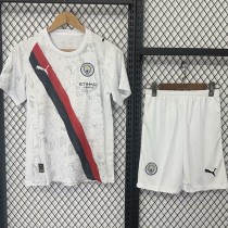 2025/26 Man City Away Fans Kids Soccer jersey