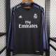 2016/17 R MAD 3RD Black Retro Long Sleeve Soccer jersey