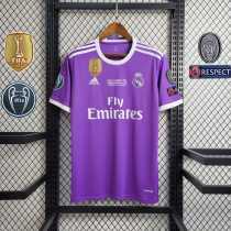 2016/17 R MAD Away Purple Retro Soccer jersey