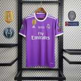 2016/17 R MAD Away Purple Retro Soccer jersey