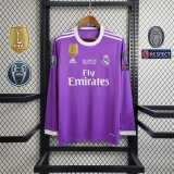 2016/17 R MAD Away Purple Retro Long Sleeve Soccer jersey