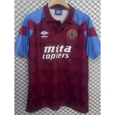 1990 Aston Villa Home Retro Soccer jersey