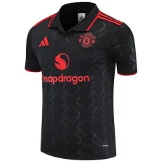 2025/26 Man Utd Black Polo Jersey