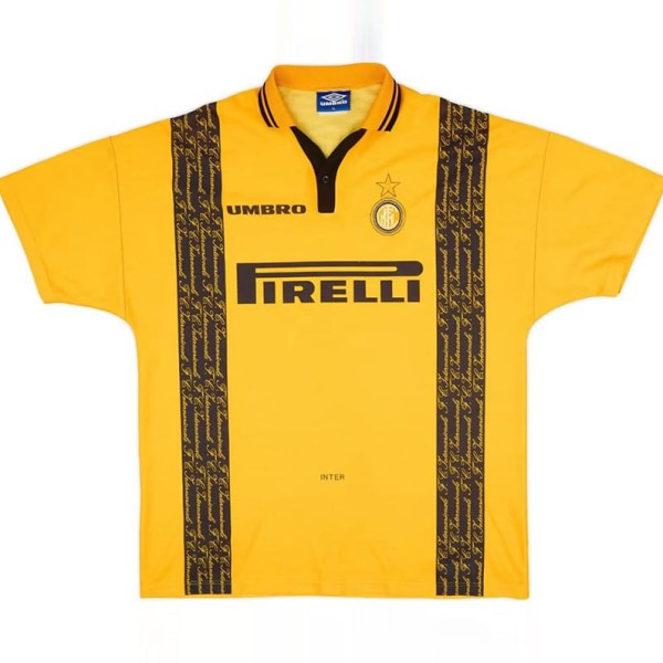 1996/97 INT 3RD Yellow Retro Soccer jersey