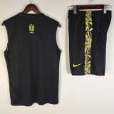2025 Brazil Yellow Training Shorts Suit