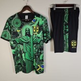 2025 Brazil Green Training Shorts Suit