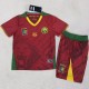 2025 Cameroon Away Red Fans Kids Soccer jersey