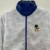 2025 Italy Blue & White Double Sided Windbreaker