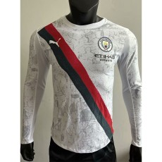 [PLAYER] 2025/26 Man City Away Player Long Sleeve Soccer jersey