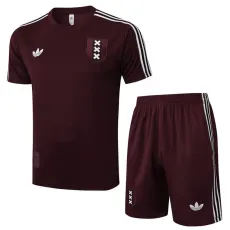 2025/26 Ajax Jujube red Training Shorts Suit