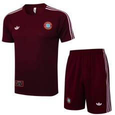 2025/26 Bayern Jujube red Training Shorts Suit
