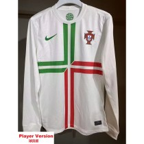 [PLAYER] 2012/13 Portugal Away Retro Long Sleeve Soccer jersey