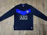 2009/10 Man Utd Away Retro Long Sleeve Soccer jersey
