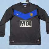2009/10 Man Utd Away Retro Long Sleeve Soccer jersey