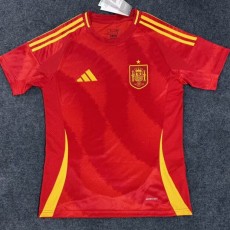 2024 Spain Home Red Fans Soccer jersey