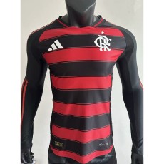 [PLAYER] 2025/26 Flamengo Home Player Long Sleeve Soccer jersey