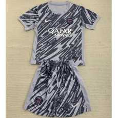 2024/25 PSG GKR Gray Fans Kids Soccer jersey