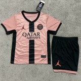 2024/25 PSG 3RD Pink Fans Kids Soccer jersey